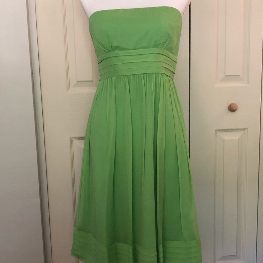 J Crew Silk Strapless Dress